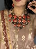 Chikoo Color Pure Chanderi Silk Banarasi Handloom Suit with Digitally Printed Pichwai Dupatta