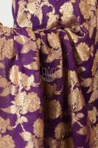 Purple Banarasi Handloom Pure Khaddi Silk Georgette Saree